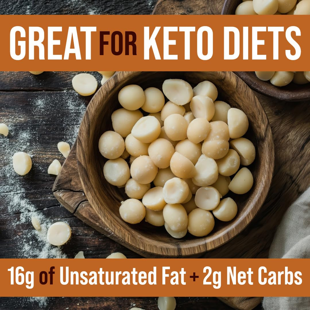 Roastery Coast - Daily Nuts | Just Raw Macadamia Nuts Unsalted | Bulk Nuts |Snack Nuts | Healthy Nuts | Gluten Free | Macadamia Nut Butter | Non GMO | Nut Snacks | Unsalted Nuts | Keto Snack Mix