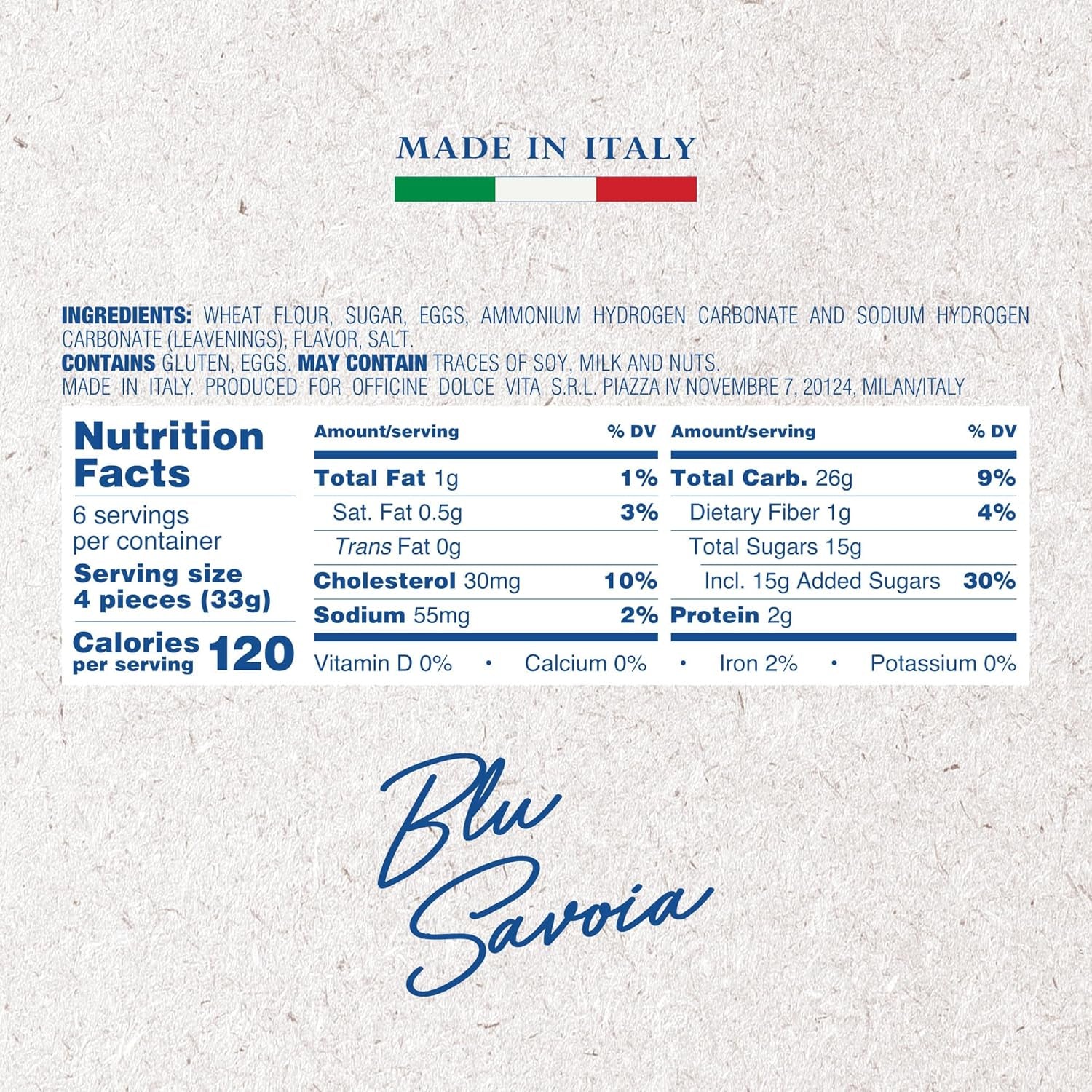 Indulge in Authentic Italian Delight with Maestro Massimo Savoiardi Ladyfingers - Perfect for Tiramisu, Cakes, and Desserts - 7.05 Oz (200 Gr) - Big Mart USA
