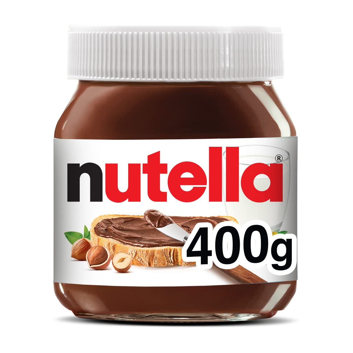 Nutella Hazelnut Spread with Cocoa for Breakfast, 13 Oz Jar