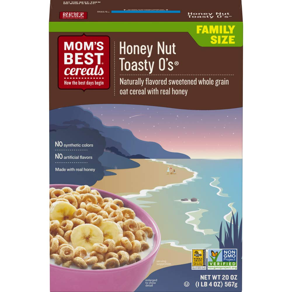 Mom'S Best Crispy Cocoa Rice Cereal, Gluten Free, Kosher, No High Fructose Corn Syrup, Made with Real Cocoa, 17.5 Oz Box (Pack of 14)