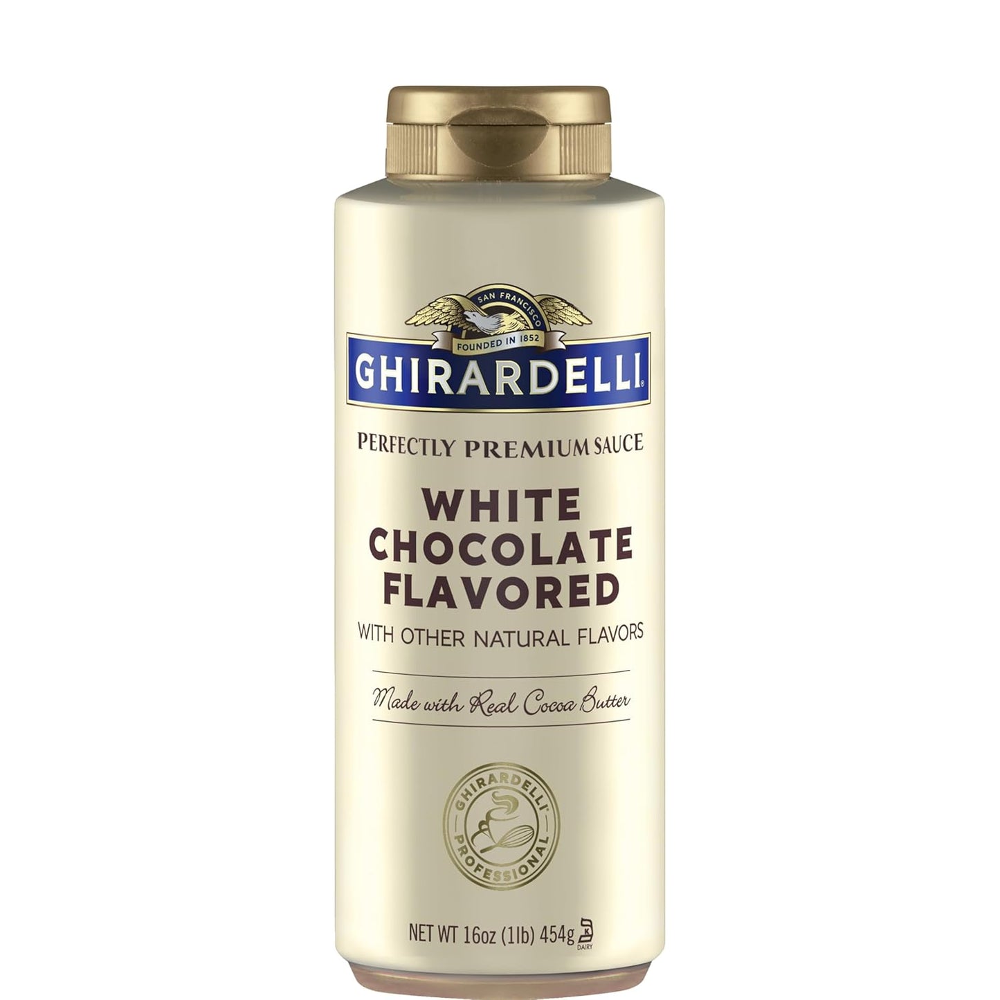 Ghirardelli White Chocolate Sauce, 16 Ounce Squeeze Bottle - Big Mart USA