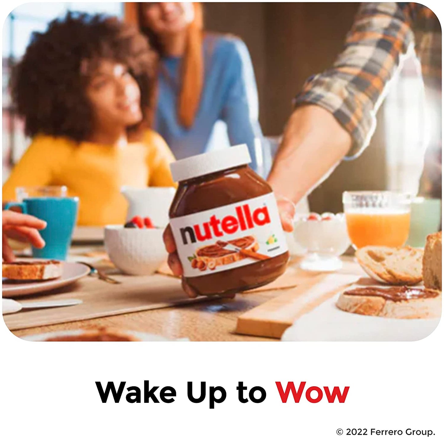 Nutella Hazelnut Spread with Cocoa for Breakfast, 35.3 Oz Jar