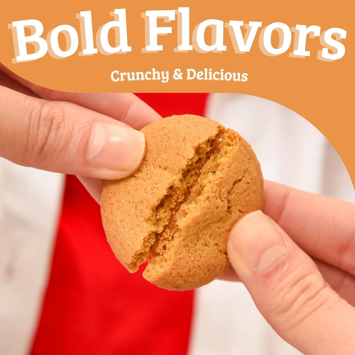 Mi-Del Ginger Snaps - Crunchy Ginger Cookies Made with Real Ginger - Swedish Ginger Snaps Cookies Old Fashioned - Non-Gmo Certified, 0G Trans Fat, Healthy Cookies (Pack of 8)