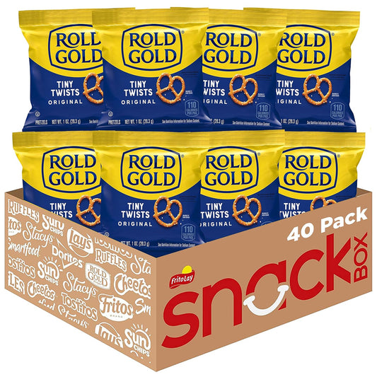 Rold Gold Tiny Twists Pretzels, 1 Ounce (Pack of 40) - Big Mart USA