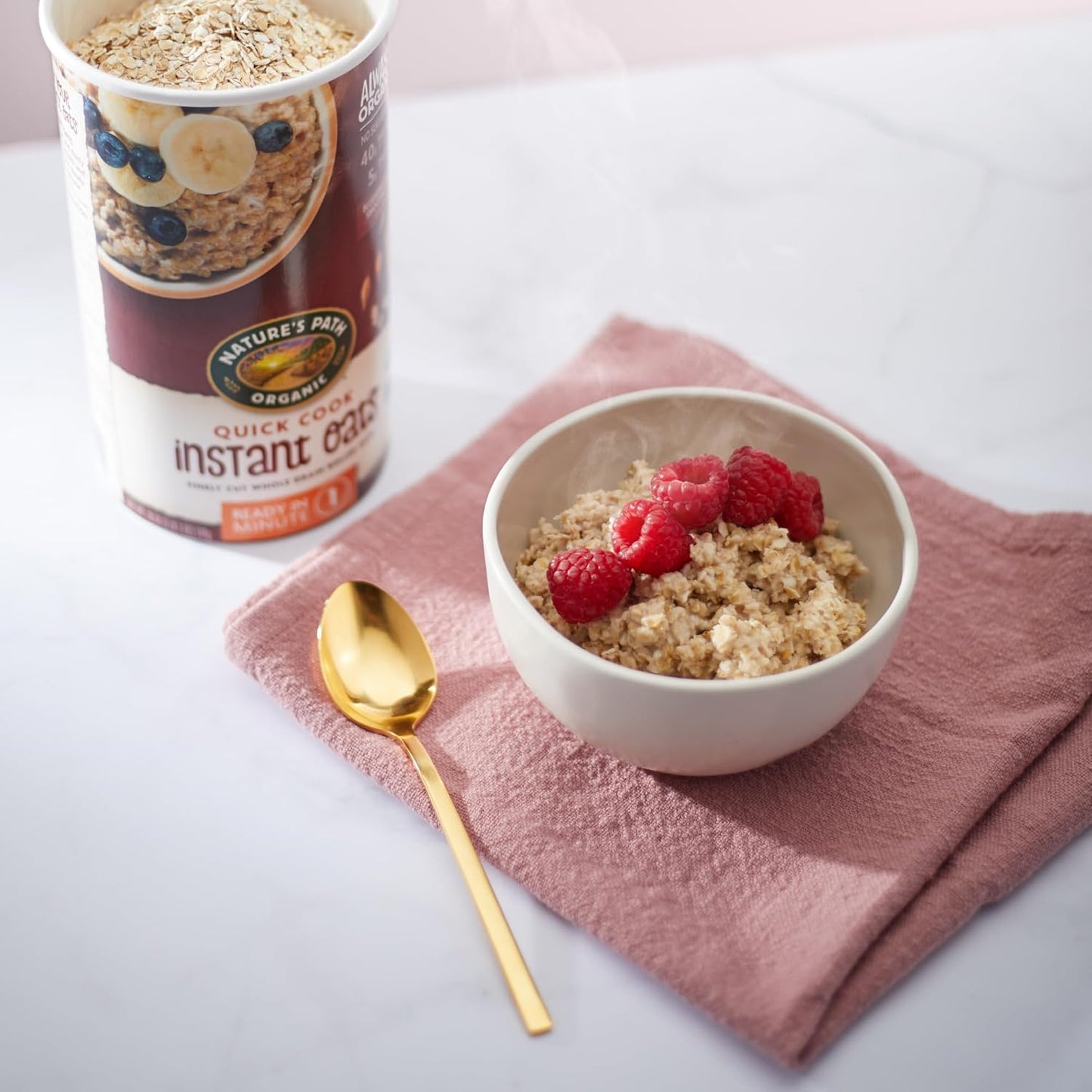 Nature'S Path Organic Quick Cook Instant Oatmeal, 18 Oz (Pack of 6), Non-Gmo