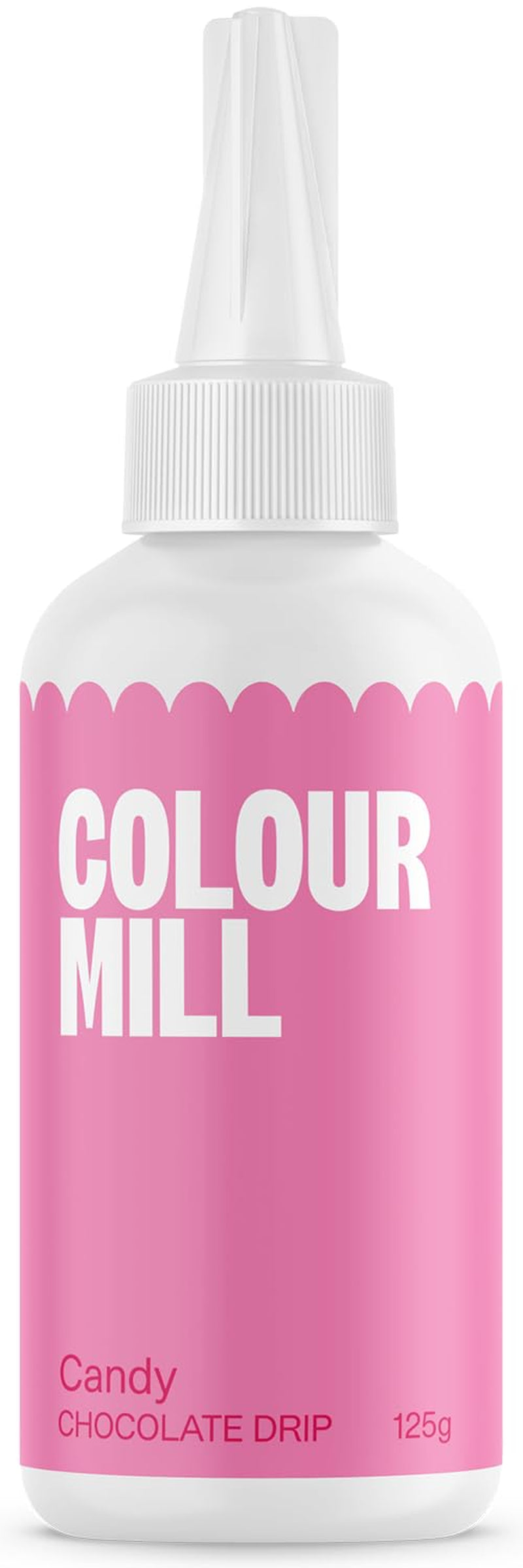 Colour Mill Chocolate Drip Easy-Melt Drizzle for Desserts, 125 Grams Red