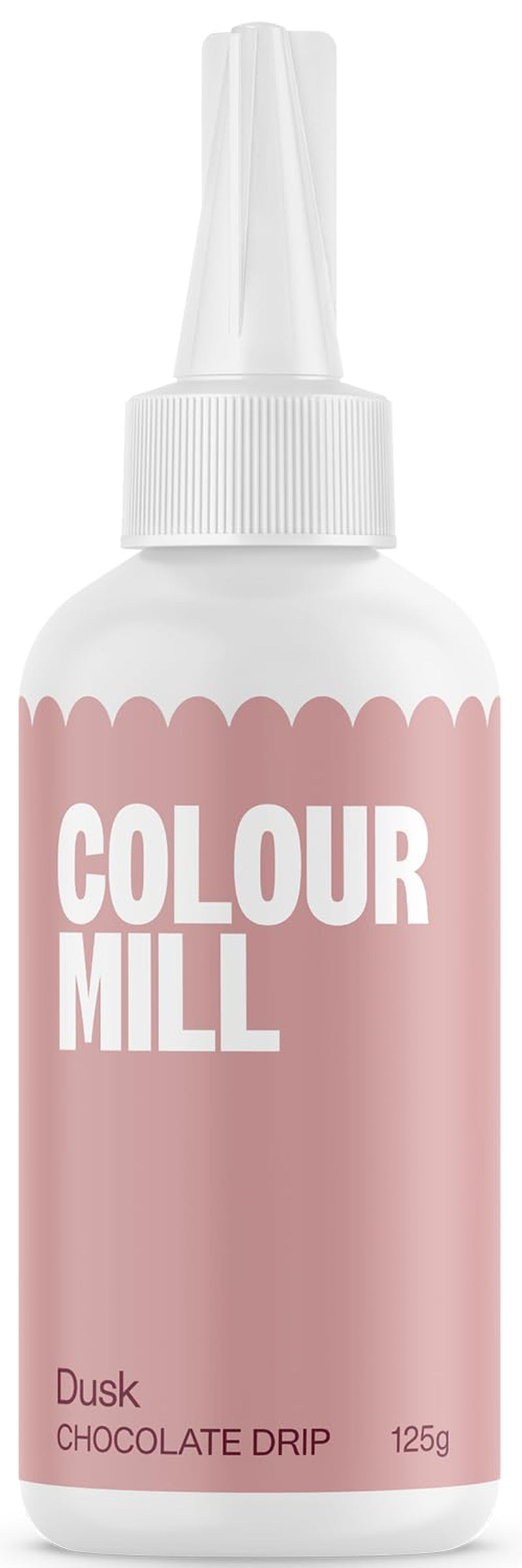 Colour Mill Chocolate Drip Easy-Melt Drizzle for Desserts, 125 Grams Red