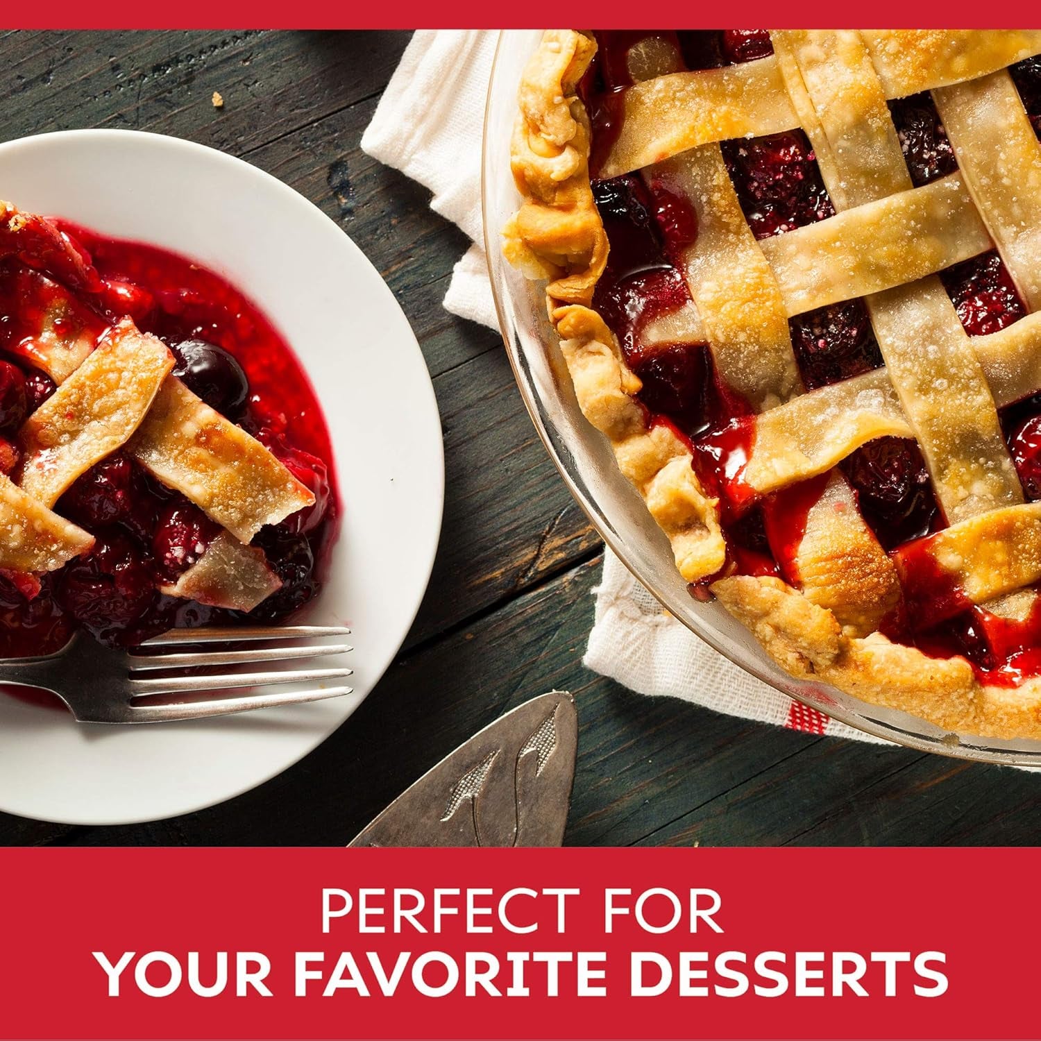 Duncan Hines Comstock More Fruit Pie Filling & Topping, Cherry, 21 Ounce (Pack of 8)