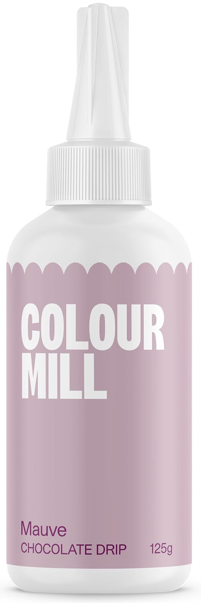 Colour Mill Chocolate Drip Easy-Melt Drizzle for Desserts, 125 Grams Red