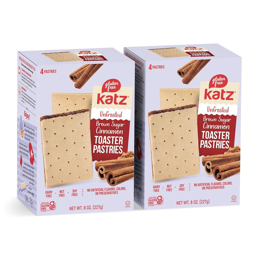 Katz Gluten Free Toaster Pastries. Unfrosted Cinnamon Flavor. Easy Breakfast Snacks for Adults & Kids. Gluten Free. Dairy Free, Nut Free, Peanut Free, Soy Free. Kosher Snacks. 8 OZ (Pack of 2)