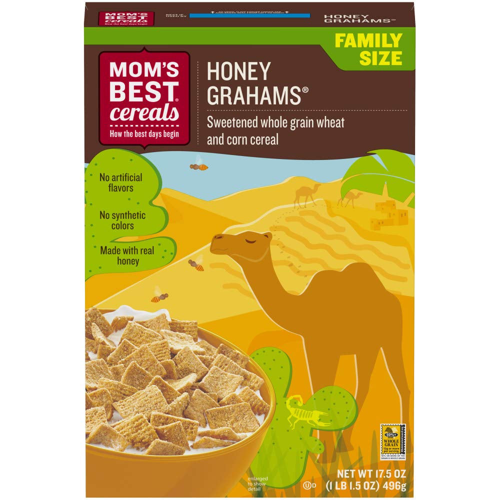 Mom'S Best Crispy Cocoa Rice Cereal, Gluten Free, Kosher, No High Fructose Corn Syrup, Made with Real Cocoa, 17.5 Oz Box (Pack of 14)