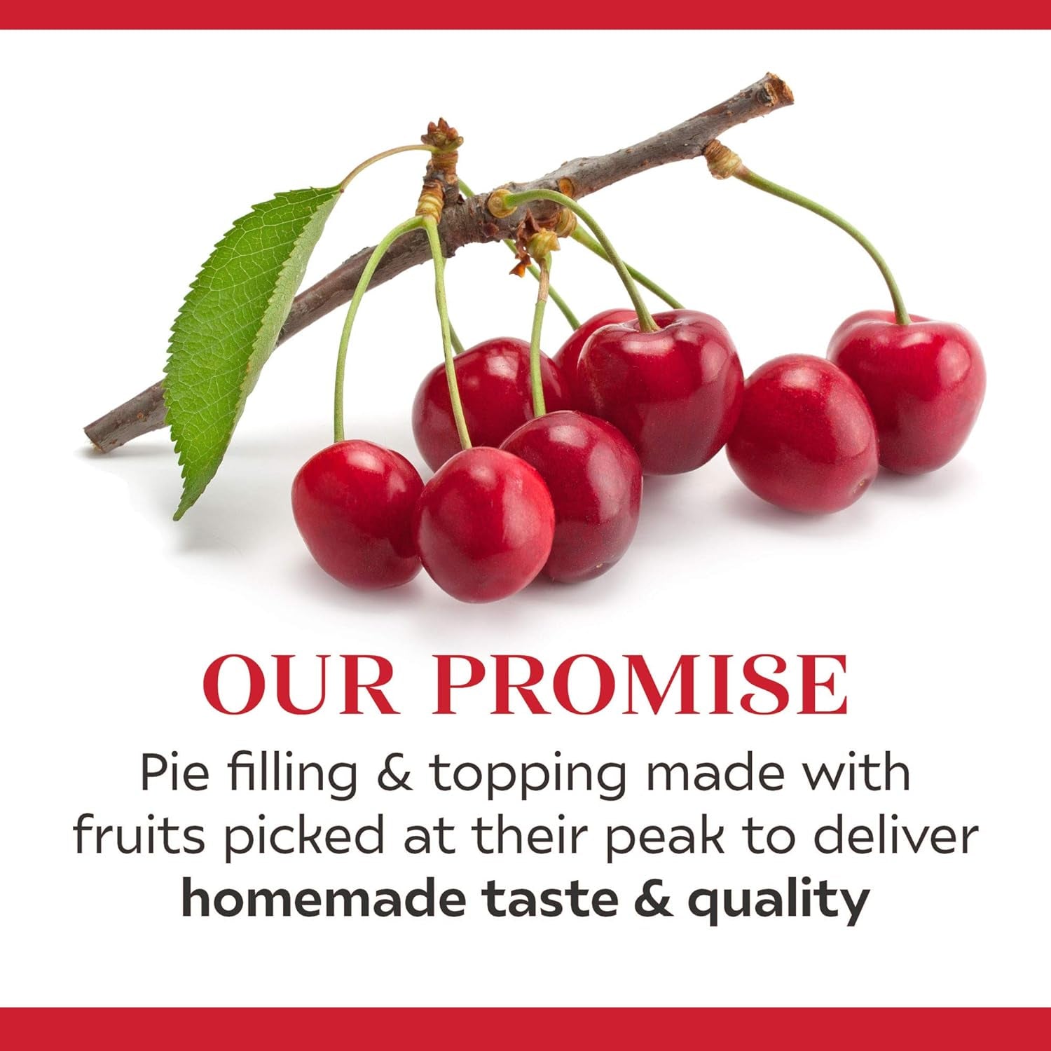 Duncan Hines Comstock More Fruit Pie Filling & Topping, Cherry, 21 Ounce (Pack of 8)