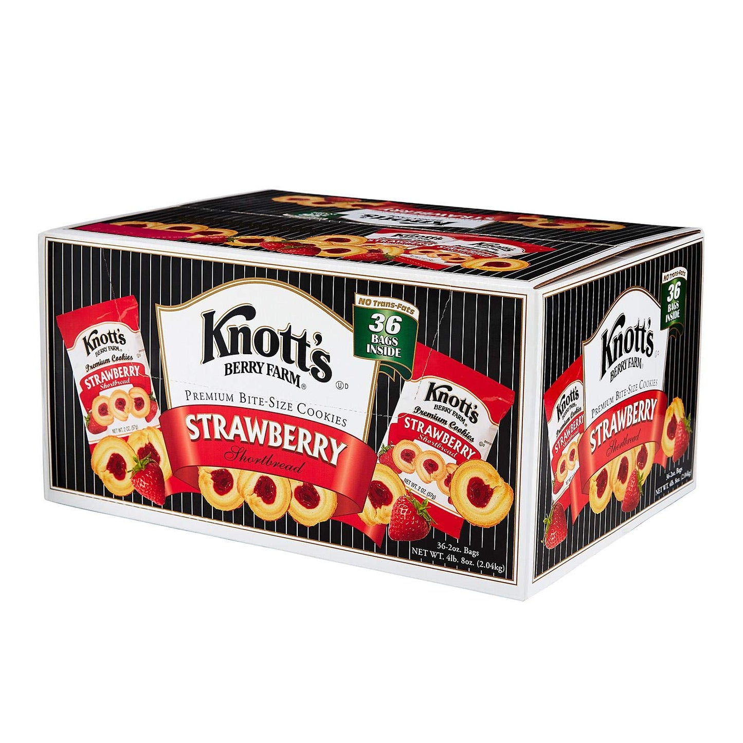Knott'S Berry Farm Raspberry Shortbread, 2-Ounce Packages (Pack of 8)